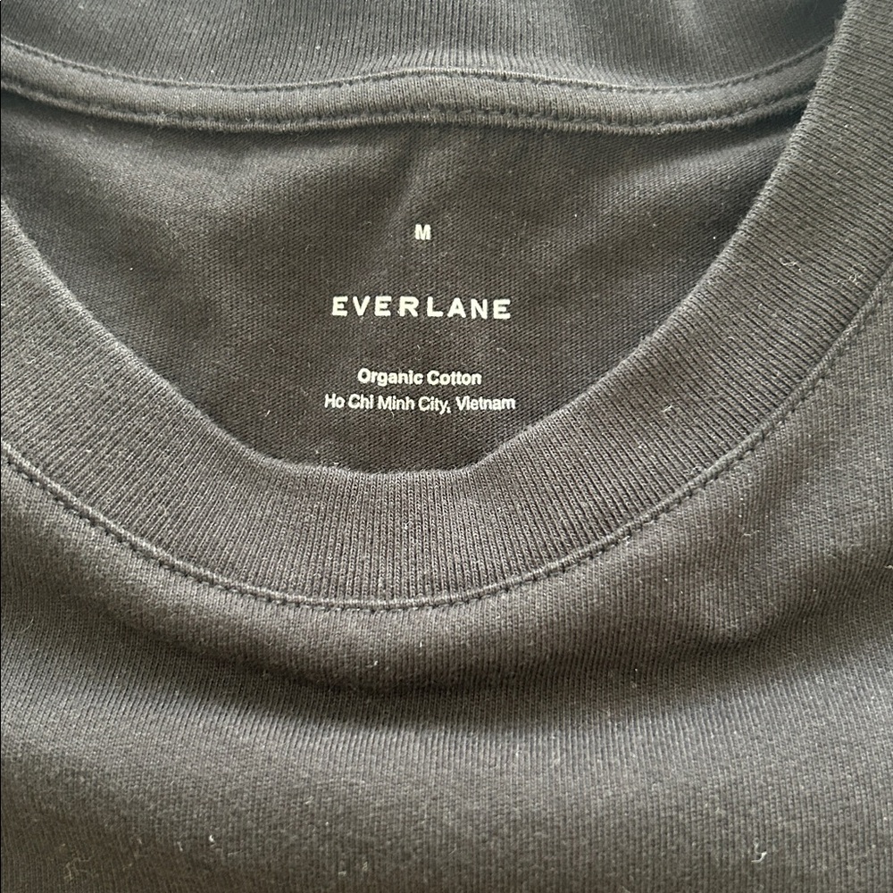 Everlane Classic Black Midi Dress Size Medium - Picture 2 of 4
